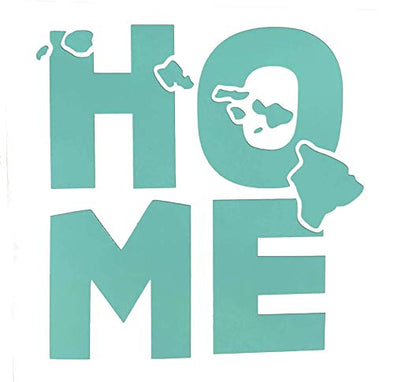 Custom Vinyl Home Hawaii Home Decal, HI State Bumper Sticker, for Tumblers, Laptops, Car Windows - Choose Color and Size-WickedGoodz
