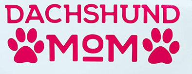 Custom Dachshund Dog Mom Vinyl Decal-WickedGoodz