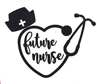 Custom Future Nurse Stethoscope Vinyl Decal-WickedGoodz