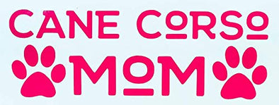 Custom Cane Corso Dog Mom Vinyl Decal-WickedGoodz
