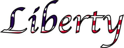 WickedGoodz Vinyl American Flag Liberty Decal - Patriotic Bumper Sticker - Perfect American Patriot Gift-WickedGoodz