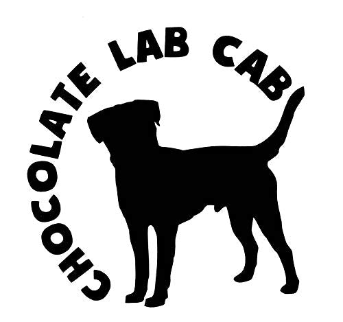 Custom Chocolate Lab Cab Vinyl Decal-WickedGoodz