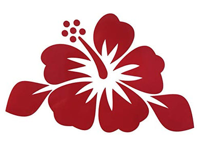 Custom Hibiscus Vinyl Decal Tropical Flower Bumper Sticker-WickedGoodz