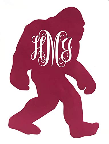 Custom Bigfoot Vine Monogram Vinyl Decal-WickedGoodz