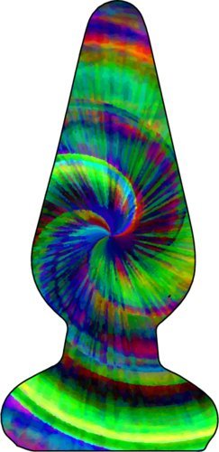 WickedGoodz Tie Dye Butt Plug Vinyl Refrigerator Bumper Magnet - Perfect Gag Joke Gift-WickedGoodz