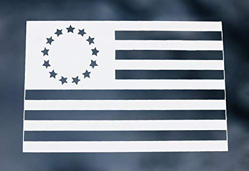 Custom Colonial American Flag Vinyl Decal-WickedGoodz