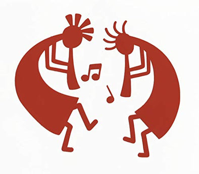 Custom Dancing Kokopelli Decal-WickedGoodz