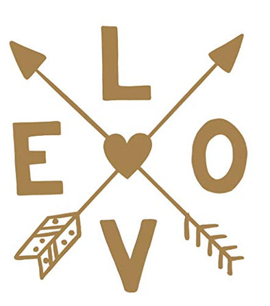 Custom Love Arrow Vinyl Decal - Love Bumper Sticker, for Tumblers, Laptops, Car Windows-WickedGoodz