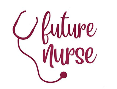 Custom Future Nurse Stethoscope Vinyl Decal-WickedGoodz