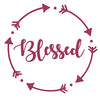 WickedGoodz Die Cut Circle Dot Blessed Decal - Inspirational Bumper Sticker - Perfect-WickedGoodz