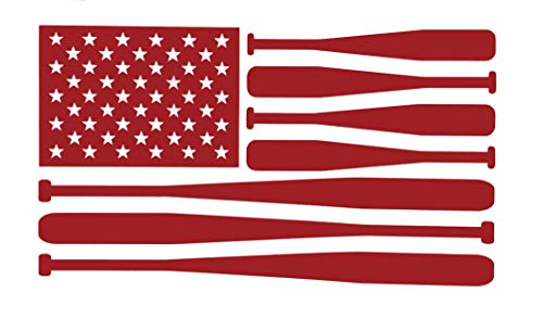 Custom American Flag Baseball Bat Vinyl Decal-WickedGoodz
