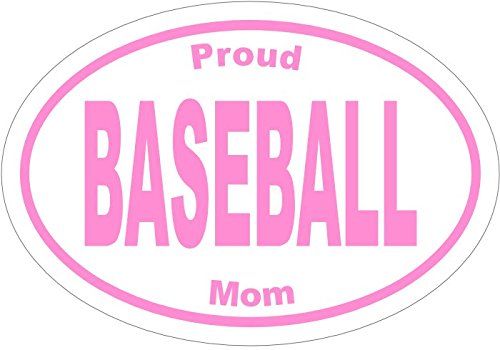Oval Proud Baseball Mom Vinyl Decal-WickedGoodz