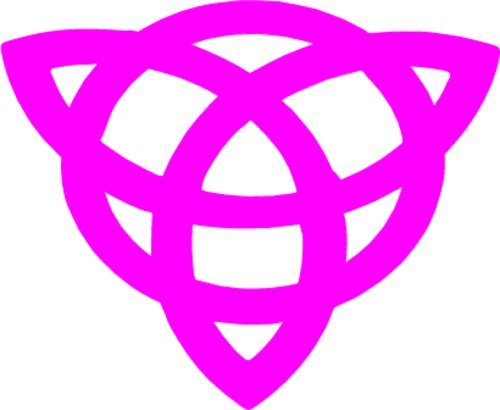 WickedGoodz Pink Celtic Knot Vinyl Decal Transfer - Irish Bumper Sticker - Triquetra Celtic Gifts-WickedGoodz