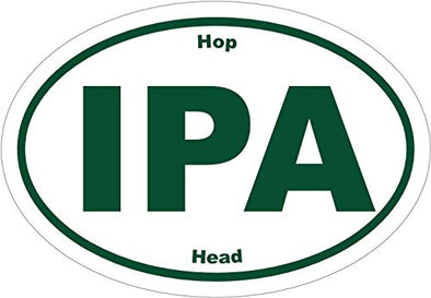 WickedGoodz IPA HOP Head Beer Vinyl Sticker - Beer Bumper Sticker - IPA Decal - Perfect Beer Lover Gift - Made in The USA-WickedGoodz