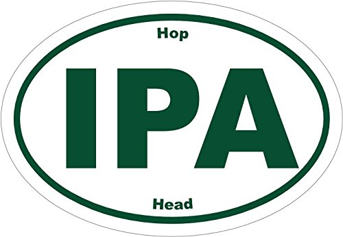 WickedGoodz IPA HOP Head Beer Vinyl Sticker - Beer Bumper Sticker - IPA Decal - Perfect Beer Lover Gift - Made in The USA-WickedGoodz
