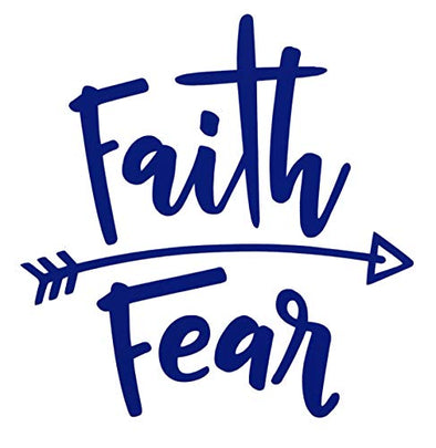 Custom Faith Over Fear Vinyl Decal-WickedGoodz
