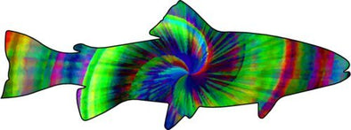 WickedGoodz (2pcs) Tie Dye Trout Refrigerator Magnet Set - Perfect Fishing Gift Set-WickedGoodz