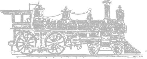 WickedGoodz Die Cut Vinyl Old Fashion Railroad Train Decal - Locomotive Bumper Sticker-WickedGoodz