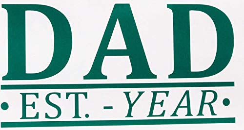 Custom Dad Est Year Vinyl Father Decal-WickedGoodz