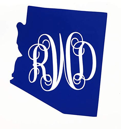 Custom Arizona Vine Monogram Vinyl Decal-WickedGoodz
