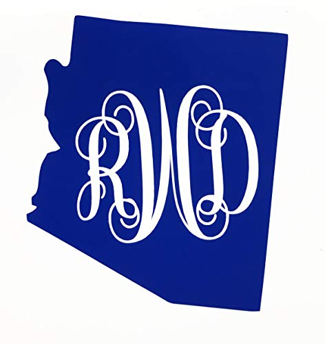 Custom Arizona Vine Monogram Vinyl Decal-WickedGoodz