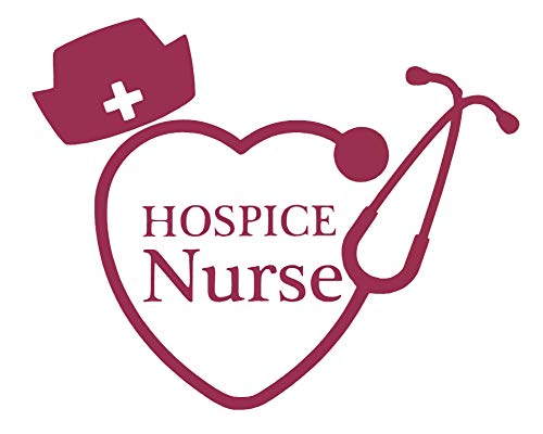 Custom Hospice Nurse Stethoscope Vinyl Decal Nursing Student Bumper Sticker-WickedGoodz
