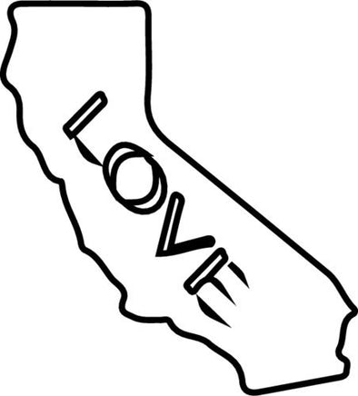 WickedGoodz White Vinyl California Decal - Sate Bumper Sticker - Perfect Vacation Home Souvenir Gift-WickedGoodz