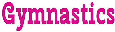 WickedGoodz Pink Gymnastics Vinyl Decal Transfer - Gymnastics Bumper Sticker - Perfect Gymnast Mother Team or Coach Gift-WickedGoodz
