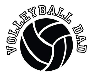 Volleyball Dad Vinyl Decal Sports Bumper Sticker-WickedGoodz