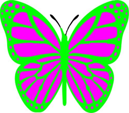 WickedGoodz Die Cut Green Butterfly Vinyl Decal - Cute Bumper Sticker - Perfect Teacher Gift-WickedGoodz
