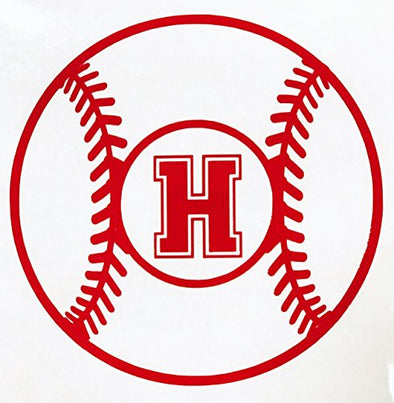 Custom Baseball or Softball Monogram Vinyl Decal-WickedGoodz