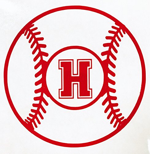 Custom Baseball or Softball Monogram Vinyl Decal-WickedGoodz