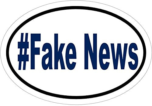 WickedGoodz Fake News Vinyl Window Decal - Funny Bumper Sticker - Perfect Joke or Gag Political Gift-WickedGoodz