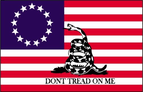 WickedGoodz Vinyl Dont Tread on Me Decal - Patriotic Bumper Sticker - Perfect American Flag Gift-WickedGoodz