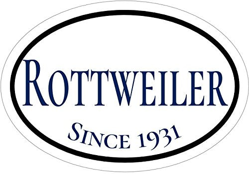 WickedGoodz Since 1931 Rottweiler Vinyl Window Decal - Dog Breed Bumper Sticker - Perfect Rottweiler Owner Gift-WickedGoodz