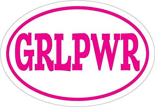 WickedGoodz Girl Power Vinyl Decal - GRL Pwr Bumper Sticker - Feminist Gift-WickedGoodz