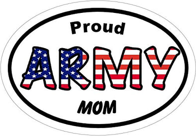 PROUD ARMY MOM Vinyl Sticker-WickedGoodz