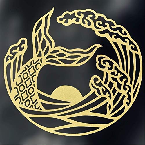 Custom Mermaid In The Sea Vinyl Decal - Beach Bumper Sticker, for Tumblers, Laptops, Car Windows - Mermaid Tail Ocean Waves Design-WickedGoodz