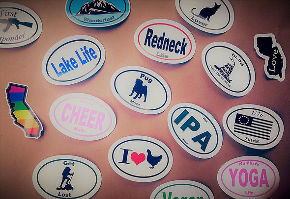 Patriotic Decal - Liberty 1776 Colonial American Flag Vinyl Bumper Sticker-WickedGoodz