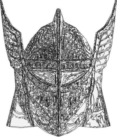 WickedGoodz Warrior Battle Helmet Vinyl Window Laptop Decal - Warrior Bumper Sticker-WickedGoodz