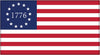 American Flag 1776 Magnet - Patriotic Magnetic Car Decal