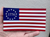 American Flag 1776 Magnet - Patriotic Magnetic Car Decal