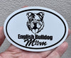 Oval I Love My English Bulldog Magnet - Dog Magnetic Car Decal
