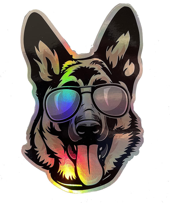 WickedGoodz Holographic German Shepherd Decal