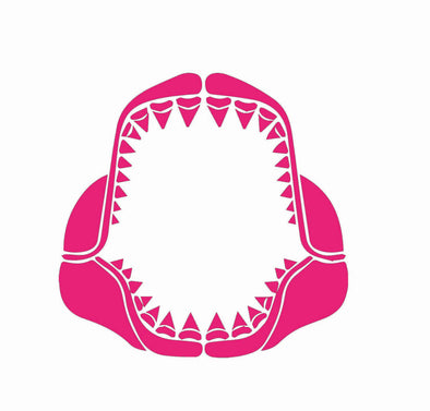 Great White Shark Jaw Decal - Shark Tooth Sticker
