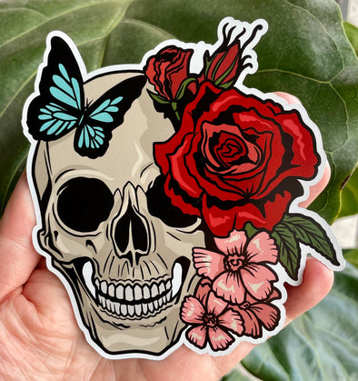 Rose Skull Magnet