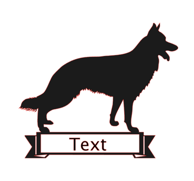 Custom K9 German Shepherd Decal