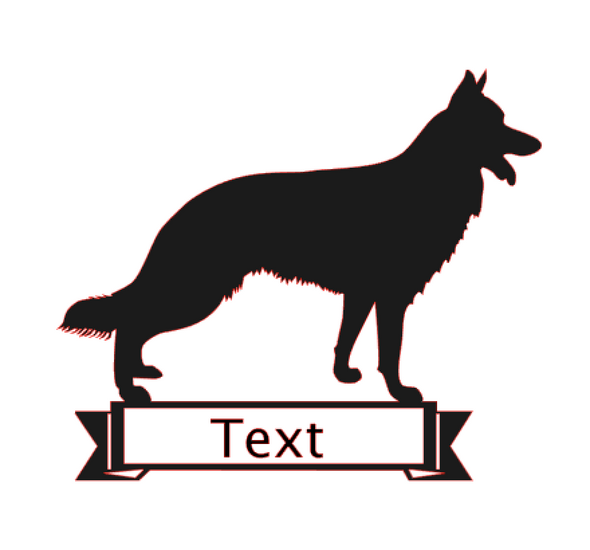 Custom K9 German Shepherd Decal