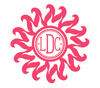Sun Initial Monogram Decal
