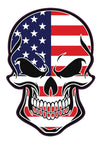 Die Cut American Flag Skull Vinyl Decal-WickedGoodz